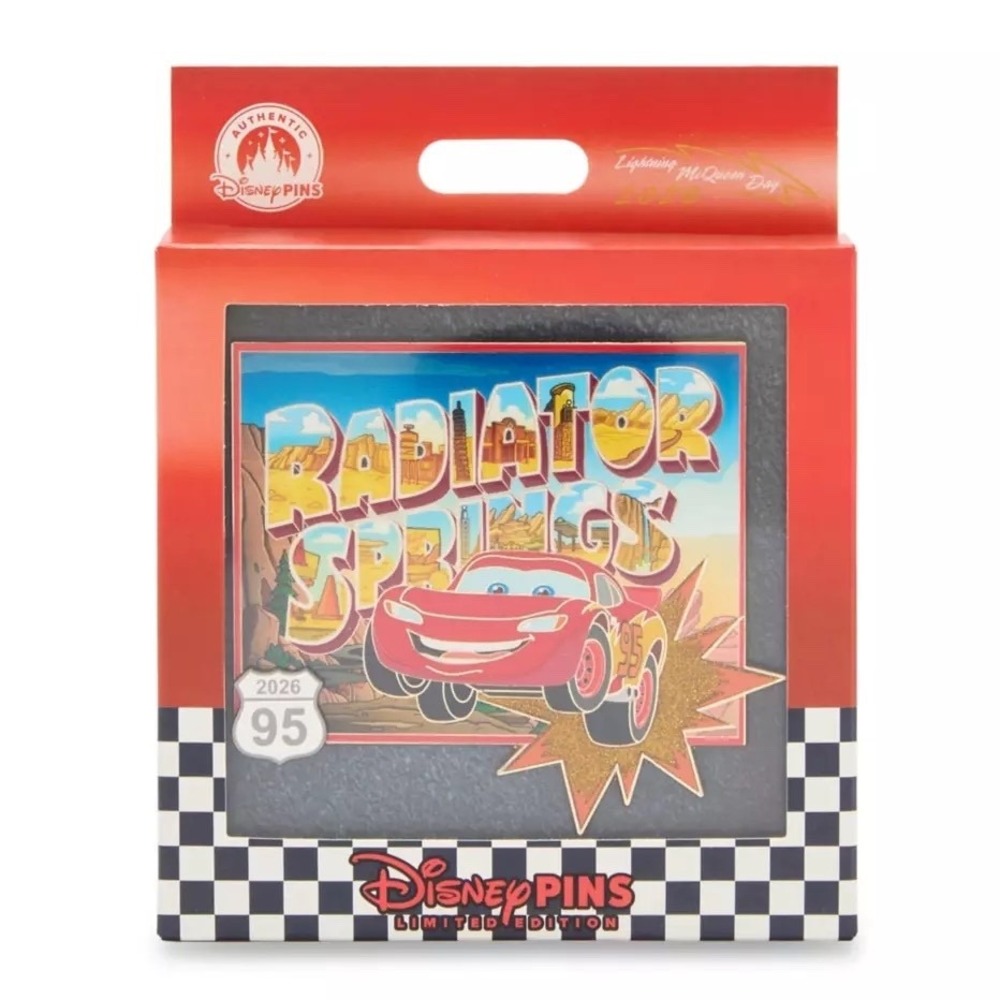 Lightning McQueen Radiator Springs Jumbo Pin Cars Lightning McQueen Day- LE 1000